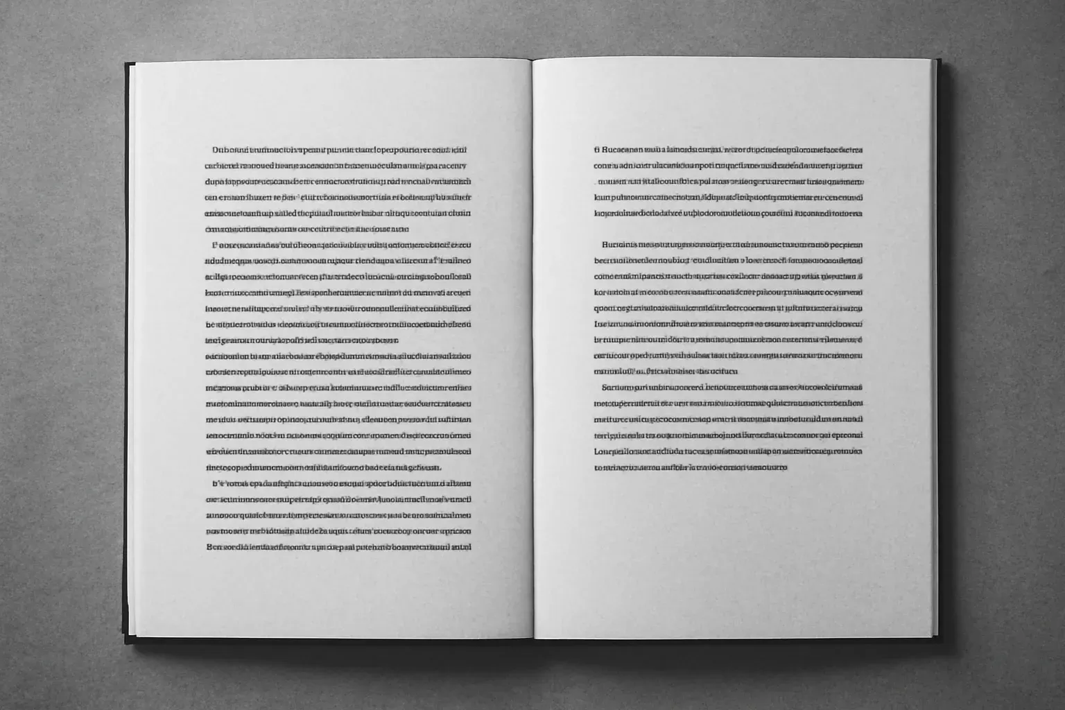 A duotone composition of a style-guide spread, ink on paper.